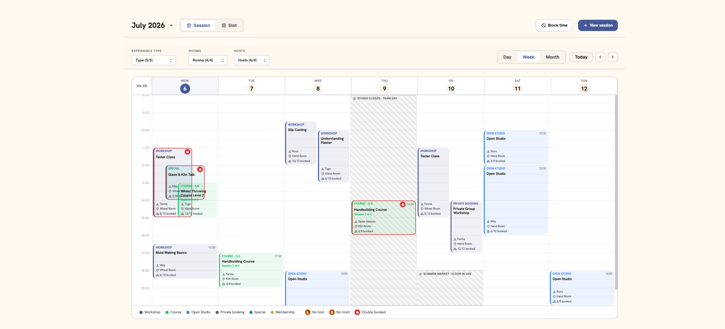 Monitoring bookings and payments in Business